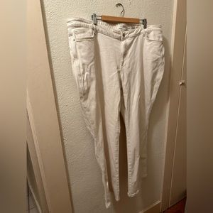 J.Jill NWT Women’s Off White Slim Fit Bootcut Denim Jeans Size 28 Regular